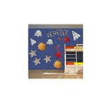 Bosphorus Duvar Çıkartma Stıcker Dekoratif Duvar Kağıdı,Süs Uzaylı Desenli Pvc 70X50X0,5Cm