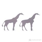 Bosphorus Giraffe Aynalı 20x14.8 cm 2 Adet Duvar Stickerı