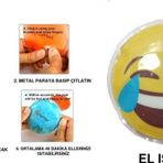 Bosphorus Gülen Emoji Şekilli Cep Sobası El Isıtıcı,Sıcak Su Torbası Pvc 9Cm