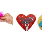 Bosphorus Homi GÜLEN EMOJİ KIRMIZI GEYİK CEP SOBASI,EL ISITICI,2 ADET SICAK SU TORBASI PVC 9cm