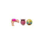 Bosphorus Homi GÜLEN EMOJİ PEMBE BAYKUŞ CEP SOBASI,EL ISITICI,2 ADET SICAK SU TORBASI PVC 9cm