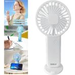 Bosphorus Mini Fan,şarjlı El Vantilatörü USB Özellikli 19CM - Beyaz