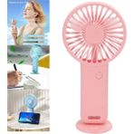 Bosphorus Mini Fan,şarjlı El Vantilatörü USB Özellikli 19CM - Pembe