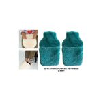 Bosphorus SICAK SU TORBASI 2 ADET,CEPLİ YEŞİL PELUŞ TERMOFOR 32,5x17,5cm 1500 ML