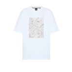 Boss% 100 Pamuk Regular Fit Bisiklet Yaka Desenli T Shirt Erkek T SHİRT 50538438 102