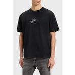 Boss % 100 Pamuk Relaxed Fit Bisiklet Yaka Logolu T Shirt Erkek T Shirt 50546370 001 - Siyah