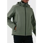 Boss 50515100 056 Haki Regular Fit Çıkarılabilir Kapüşonlu Soft Shel Erkek Mont