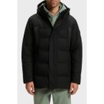 Boss 50547262 001 - Siyah Kapitoneli Regular Fit Kapüşonlu Erkek Mont