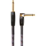 BOSS BIC-15A Studio Grade Instrument Cable, Straight to right angle 1/4 inç konnektörler, 10 ft/3 m uzunluk