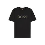 BOSS Bisiklet Yaka T-Shirt Te_Insignia_50556009, M, 5003345705, Siyah, Erkek