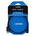 BOSS BMIDI-2-35 – 60 cm – Yer tasarrufu sağlayan 3,5 mm TRS 5 pinli Midi kablo, çok yönlü fişli, yüksek kaliteli bağlantı pedalları