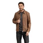 BOSS C-Carper-Zip Erkek Mont, Kahverengi, 46 Beden