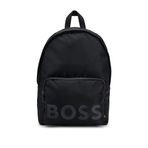 BOSS Catch 2.0DS Backp erkek sırt çantası, geri dönüştürülmüş dokuma, fermuarlı ve büyük logolu, siyah 1, Ölçü Birimi