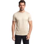 Boss Erkek %100 Pamuklu Logo Detaylı Bisiklet Yaka Kısa Kollu Bej T-Shirt 50558850-286