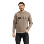 BOSS Erkek Bisiklet Yaka Sweatshirt, Haki, M Beden