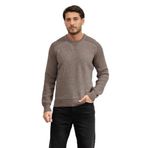 BOSS Erkek Bisiklet Yaka Sweatshirt, Koyu Bej, M Beden