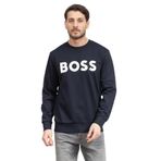 BOSS Erkek Bisiklet Yaka Sweatshirt, Lacivert, L Beden