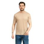 BOSS Erkek Bisiklet Yaka T-Shirt, Bej, M Beden
