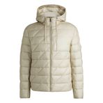BOSS Erkek C-Calleas Su Geçirmez Ceket, Double-B-Monogramlı, Beyaz 52