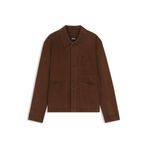 BOSS Erkek C-Markuedo Regular-Fit ceket, Nappa süet deri, Braun 217, 54