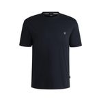 BOSS Erkek C-Taut 01 Regular-Fit tişört, pamuklu, Double-B-monogramlı, Koyu mavi404, XXL