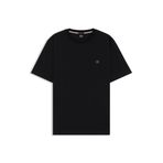 BOSS Erkek C-Taut 01 Regular-Fit tişört, pamuklu, Double-B-monogramlı, Siyah, L