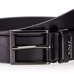 BOSS Erkek Cole-Ant Sz35 Kemer İtalyan Derisi Metal Logo Detaylı, siyah 1, 100