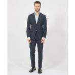 Boss Erkek Dar Kesim Esnek Hafif Kumaş Lacivert Takım Elbise 50534979-404 - 46
