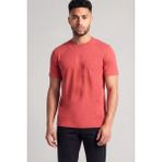 Boss Erkek Desenli Bisiklet Yaka Kısa Kol Kırmızı T-Shirt 50559754-615