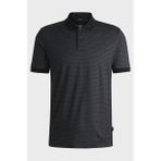 Boss Erkek Desenli Polo Yaka Marka Logolu Kısa Kol Siyah-Gri Polo Yaka T-Shirt 50518877-002