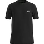Boss Erkek Dokuma Bisiklet Yaka Kısa Kollu Günlük Siyah T-Shirt 50554543-001