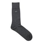 BOSS Erkek George RS Dots MC orta yükseklikte çorap merserize pamuk karışımı, New - Charcoal12, 39-40