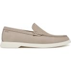 Boss Erkek Günlük Rahat Taban %100 Sığır Derisi Astarlı Monogram Logolu Üst Yüzeyli Dikiş Detaylı Bej Loafer Ayakkabı 50541738-269