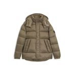 BOSS Erkek H-Corbinian5 su geçirmez ceket, jakarlı monogramlı, Braun245, 48