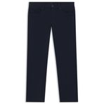 BOSS Erkek H-Delaware5 Delaware Slim-Fit pantolon, elastik pamuk gabardin, Koyu mavi404, 34W / 32L