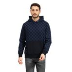BOSS Erkek Kapüşonlu, Marka Logo Detaylı, Regular Fit, Uzun Kollu Lacivert Sweatshirt, L Beden
