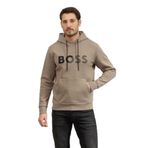 BOSS Erkek Kapüşonlu Sweatshirt, Bej, XL Beden