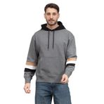 BOSS Erkek Kapüşonlu Sweatshirt, Gri, L Beden