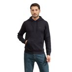 BOSS Erkek Kapüşonlu Sweatshirt, Mavi, M Beden