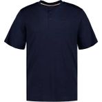 Boss Erkek Normal Kalıp Düğmeli Yaka Yün Içerikli Kısa Kollu Lacivert T-Shirt 50554777-404 - 2XL