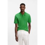 Boss Erkek Normal Kalıp Logo Işlemeli Kısa Kollu Yeşil Polo Yaka T-Shirt 50553564-364 - 5XL