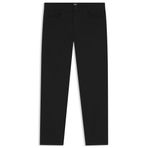 BOSS Erkek P-Delaware5 Delaware Slim-Fit pantolon, pamuk karışımı, fitilli kumaş yapılı, Siyah, 33W / 34L