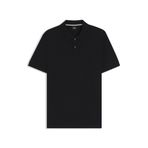 BOSS Erkek Pallas Organik Pamuk Polo Gömlek Nakışlı Logo ile, Black, XL