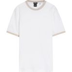 Boss Erkek Pamuklu Bisiklet Yaka Kısa Kollu Beyaz T-Shirt 50559667-100 - 4XL