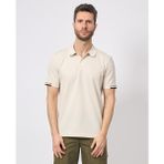 Boss Erkek Pamuklu Polo Yakalı Düğme Kapamalı Kısa Kollu Bej Polo Yaka T-Shirt 50467113-131 - XL