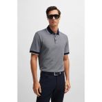 Boss Erkek Pamuklu Polo Yakalı Düğme Kapamalı Kısa Kollu Lacivert Polo Yaka T-Shirt 50521116-404