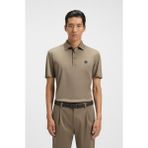 Boss Erkek Polo Yaka Düğme Kapamalı Kısa Kol Açık Kahve Polo Yaka T-Shirt 50520297-245 - XL