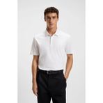 Boss Erkek Polo Yaka Düğme Kapamalı Kısa Kol Ekru Polo Yaka T-Shirt 50520297-103 - 3XL