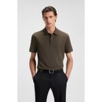 Boss Erkek Polo Yaka Regular Fit Pamuklu Kısa Kollu Koyu Kahve Polo Yaka T-Shirt 50468362-342 - 3XL