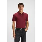 Boss Erkek Polo Yaka Regular Fit Pamuklu Kısa Kollu Koyu Kırmızı Polo Yaka T-Shirt 50468362-602